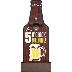 Flaskeåpner It's 5 O'Clock Somewhere Plaque