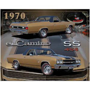 Skilt 30x40 1970 Gold EL Camino SS
