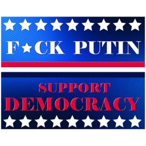 Skilt 30x40 F*ck Putin