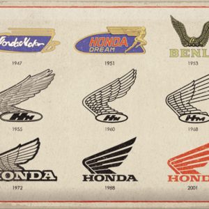 Skilt preget 30x40 Honda MC logo Evolution
