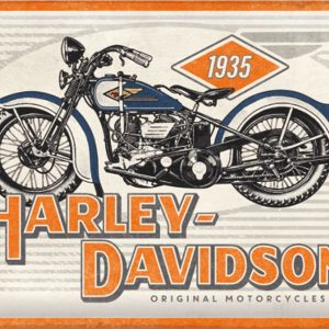 Skilt preget 30x40 Harley-Davidson Motorcycles 1935