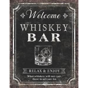 Skilt 30x40 Whiskey Bar