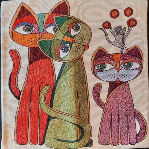 Putetrekk "tre katter"