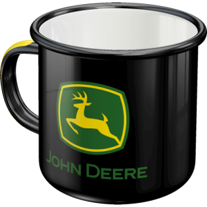 Emalje krus John Deere Logo Black