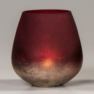 502857 Lysglass rød/gull 13 cm