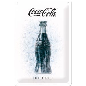 Skilt 20x30 Coca Cola Ice White