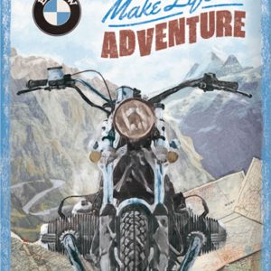 Skilt preget 30x40 BMW Make Life an Adventure