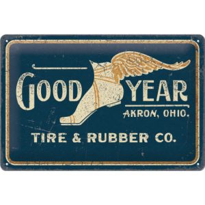 Skilt 20x30 Good year Wing Foot Logo 1901