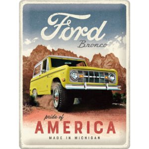 Skilt preget 30x40 ford bronco pride of America