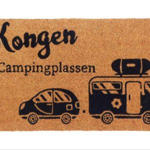 Dørmatte Kongen av Campingplasse 40x70cm