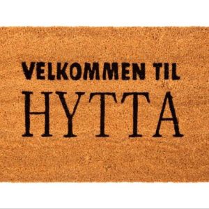 Dørmatte Velkommen til hytta 40x70cm