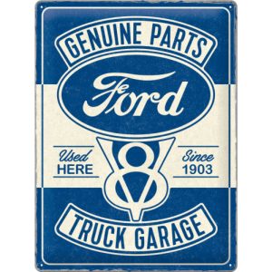 Skilt preget 30x40 Ford V8 Truck Garage