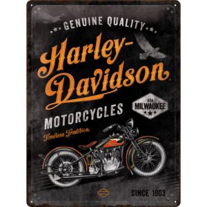 Skilt preget 30x40 Harley-Davidson Timeless Tradition