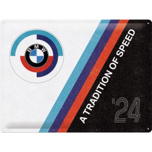 Skilt preget 30x40 BMW Motorsport Tradition Of Speed