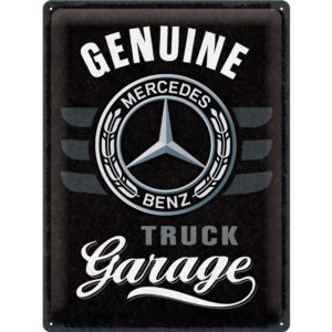 Skilt preget 30x40 Mercedes Daimler Truck Garage