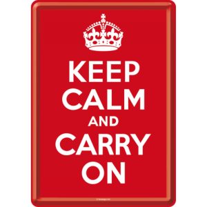 Postkort Keep Calm & Carry On