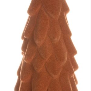 Juletre velur brun 11x31,5cm