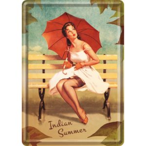 Postkort Pin Up Indian Summer