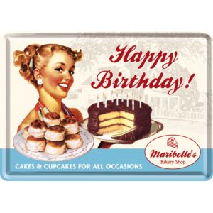 Postkort Happy Birthday Cake