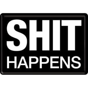 Postkort Shit Happens