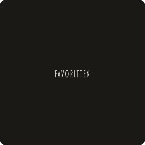 Glassbrikke 10x10cm sort/hvit Favoritten MDF
