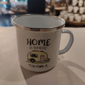 Campingvogn emalje kopp