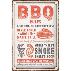 Skilt 20x30 BBQ Rules