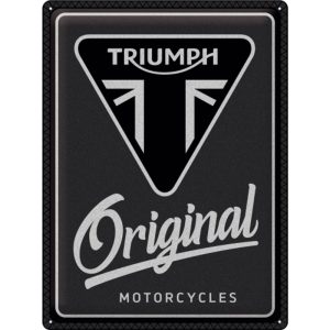 Skilt preget 30x40 Triumph Original Motorcycles