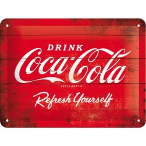 Skilt 15x20 Coca-Cola 1960s A5