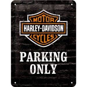 Skilt 15x20 Harley-Davidson Parking Only