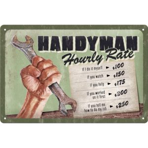 Skilt 20x30 Handyman
