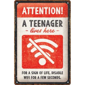 Skilt 20x30 Teenager Wifi