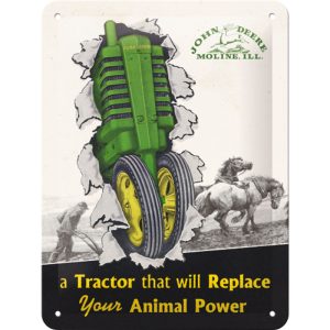 Skilt 15x20 John Deere Tractor & Animal Power