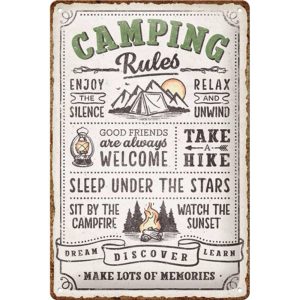 Skilt 20x30 Camping Rules