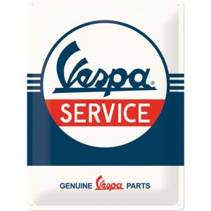Skilt preget 30x40 Vespa Service