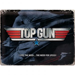 Skilt preget 30x40 Top Gun The Need for Speed