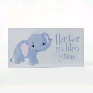 106653 Skilt Elefant prins