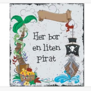 106668 Skilt Pirat