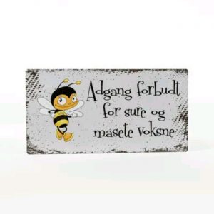106659 Skilt Stikky Adgang forbudt