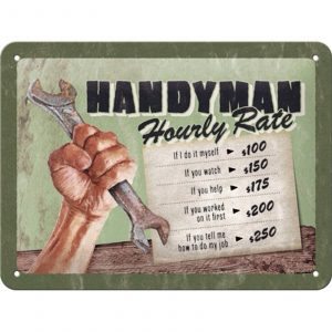 Skilt 15x20 Handyman Hourly Rate