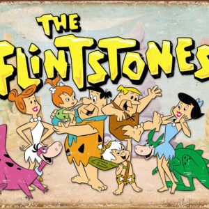 Skilt 30x40 The Flintstones Retro