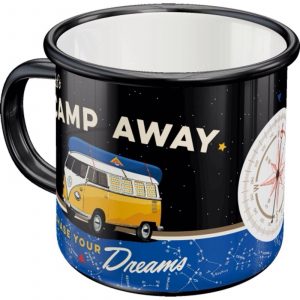 Emalje krus VW Bulli Let's Camp Away Night