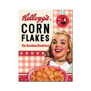 Drops Kellogg's Girl Corn Flakes Collage