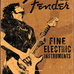 Skilt 30x40 Fender Rock On