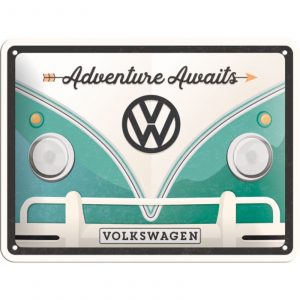 Skilt 15x20 Volkswagen Bulli Adventure Awaits