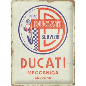 Skilt preget 30x40 Ducati - Moto Servizio Meccanica