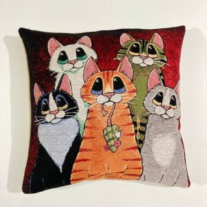 Putetrekk "Katt med mus"