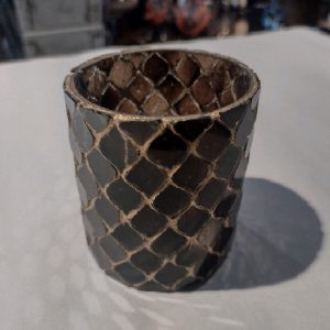 Lysglass mosaikk sort