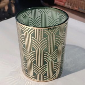 Lysglass stor m/bueganger grønn