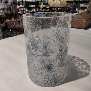 110958 lysglass krakelert blå 10x15cm